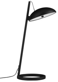 Dizajnová stolová lampa Flute čierna