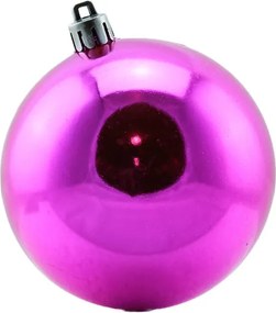 DECOLED Sada vianočných ozdôb ružové plastové gule 8 cm, 12× lesklé, 12× matné, balenie 24 ks