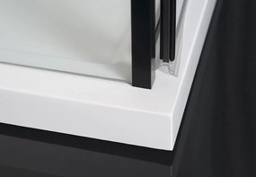 Polysan Polysan, Zoom Line Black obdĺžniková sprchová zástena 1300x800mm L/P varianta, ZL1313BZL3280B