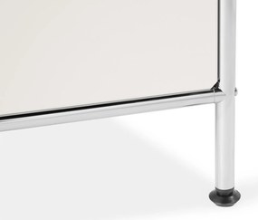 Veľká kovová odkladacia skrinka »CN3« so 6 výklopnými priehradkami, biela