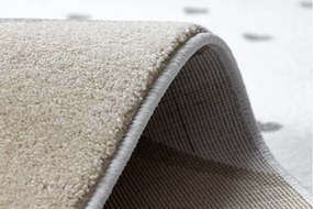 Dywany Łuszczów, Detský kusový koberec Petit Flamingos hearts cream, 160x220, ružová, detská izba