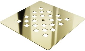 Mexen Stone+, krytka sifónu pre sprchovú vaničku, zlatá lesklá, 44910050