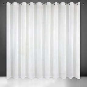 EUROFIRANY klasická záclona 300 cm x 250 cm biela 100 % polyester