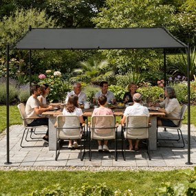 JU Oceľová pergola na fasádu 300 x 300 cm