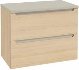 Kúpeľňová skrinka s krycou doskou Naturel Stilla 80x60x45 cm dub Vicenza mat STILLADV08057D