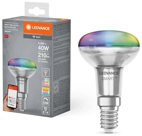 LED RGBW Stmievateľná žiarovka SMART+ E14/3,3W/230V 2700-6500K Wi-Fi - Ledvance 4058075609556