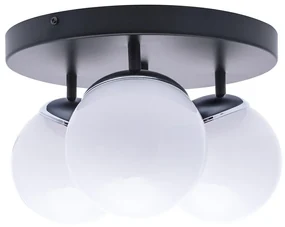 Stropné svietidlo Sfera, 3x biele sklenené tienidlo, b/ch, o