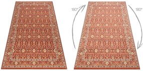 Koberec LEGEND 468 12 GB300 OSTA - Ornament / rám, exkluzívny červený / béžový