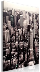 Artgeist Obraz - Manhattan In Sepia (1 Part) Vertical Veľkosť: 40x60, Verzia: Na talianskom plátne