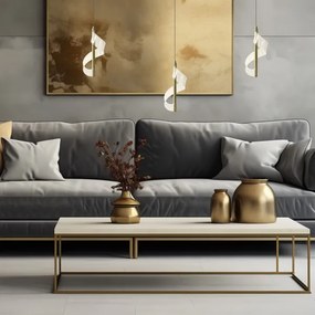 LED Luster na lanku LARGO LED/10W/230V zlatá