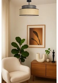 Prisadený luster BOHO 1xE27/60W/230V pr. 40 cm hnedá/béžová