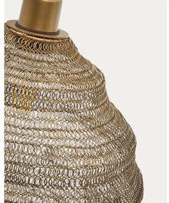 Závesné svietidlo v zlatej farbe s kovovým tienidlom ø 30 cm Sarraco – Kave Home