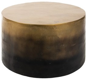 Zlatý kovový odkladací stolík Gione - Ø 60*40 cm