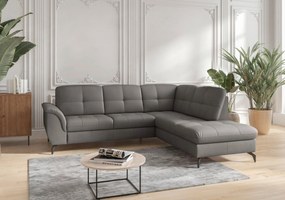 XXXLutz ROHOVÁ SEDAČKA, textil, koža, mokka Sit & More - Sedačky - 00014401631R
