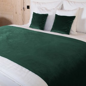 Biante Zamatový prehoz na posteľ Velvet Prémium SVP-044 Lesná zelená Na mieru
