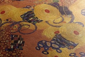 Obraz abstrakcia inšpirovaná G. Klimtom - 135x45