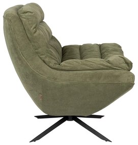 Zelené zamatové kreslo Vince – Dutchbone