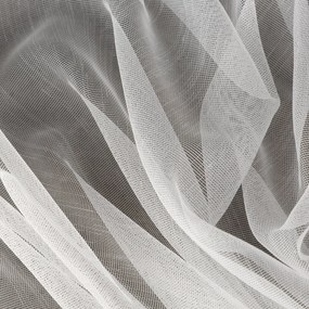 ZÁCLONA NA KRÚŽKOCH NICEA 350X250 CM BIELA