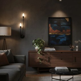 Toolight Toolight, nástenné svietidlo 2xE14, APP1147-2W, čierna matná, OSW-14010