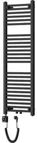 Mexen Mars, elektrické vykurovacie teleso 1200 x 400 mm, 400 W, čierna, W110-1200-400-6400-70