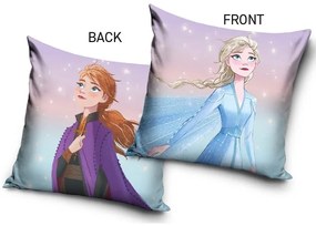 Detský vankúšik Ľadové Kráľovstvo Princezny Anna a Elsa 40x40 cm
