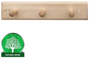 Vešiak 3-kolíkový borovica