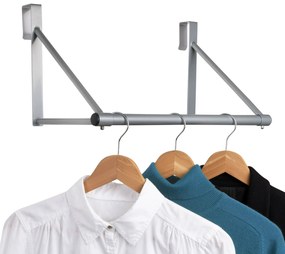 Orion Nastaviteľný, závesný, skladací vešiak na dvere s tyčou, 44 - 60 cm