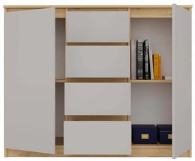 Komoda Musecalo 8 (dub artisan + kašmír). Akcia -20%. Vlastná spoľahlivá doprava až k Vám domov. 1132843