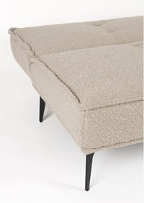 Béžová rozkladacia pohovka z textílie buklé 184 cm Cielke – White Label