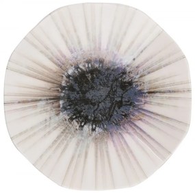 Porcelánová sada 24 ks talířů Abstract bílá/modrá