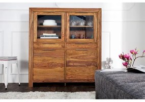Komoda/Vitrína 22685 120cm Drevo Sheesham/Palisander  - Komfort-nábytok