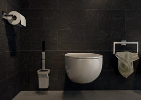 Gedy Gedy, ELBA WC kefa závesná, mliečne sklo, chróm, A033313