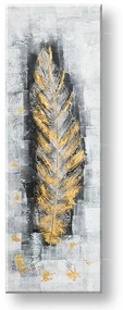 Maľovaný obraz na stenu LIST 40x120 cm