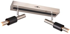 Čierne/v striebornej farbe LED bodové svietidlo 20,5x42 cm Ikaris – Trio Select