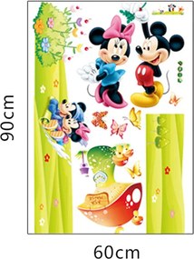 Samolepka na stenu "Mickey a Minnie XXL" 140x50 cm