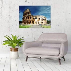 Sklenený obraz - Koloseum v Ríme, Taliansko (70x50 cm)