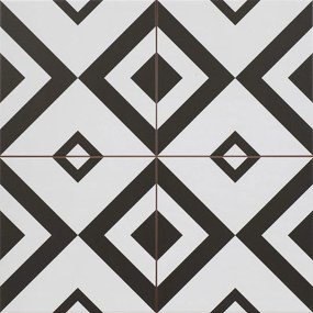 Dlažba Peronda FS Patchworks Brixton čiernobiela 45x45 cm mat BRIXTON