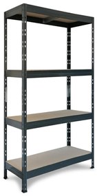 Bezskrutkový kovový regál RIVET s HDF policou