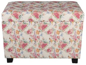 Kvetovaná stolička, taburet Rose -60*36*43 cm