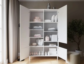 Šatní skriňa DULLUM 120x205cm, biela