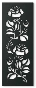 drevko Drevený obraz Ruže Rozmer obrazu: 44,5 x 16,5 cm, Farba dekorácie: Čierna