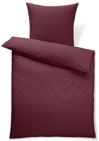 Posteľná bielizeň z perkálu, bordovočervená, štandardná veľkosť