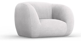 Svetlosivé kreslo z textílie buklé Essen – Cosmopolitan Design