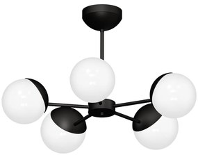 Stropné svietidlo Sfera, 5x biele sklenené tienidlo, b, x