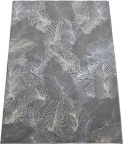 Koberec Esprit 3604 GREY – sivý vzorovaný obdĺžnik pre každý priestor Rozmer: 80x150 cm