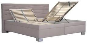 Čalúnená posteľ s matracom WINDSOR 180x200 cm béžová