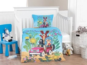 Ložní povlečení Krtek v autě Bavlna deluxe 1x 90/130, 1x 40/60