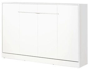 Sklápacia posteľ 120 Perfecto II (biela + biela + biela) (horizontálna) (bez osvetlenia). Akcia -20%. Vlastná spoľahlivá doprava až k Vám domov. 1128897