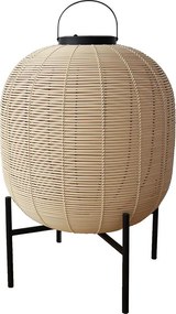 Solárna ratanová lampa LF04 prírodná