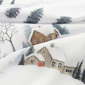 Goldea vianočné prestieranie na stôl teflónové - zimná krajina - sada 2ks 30 x 40 cm